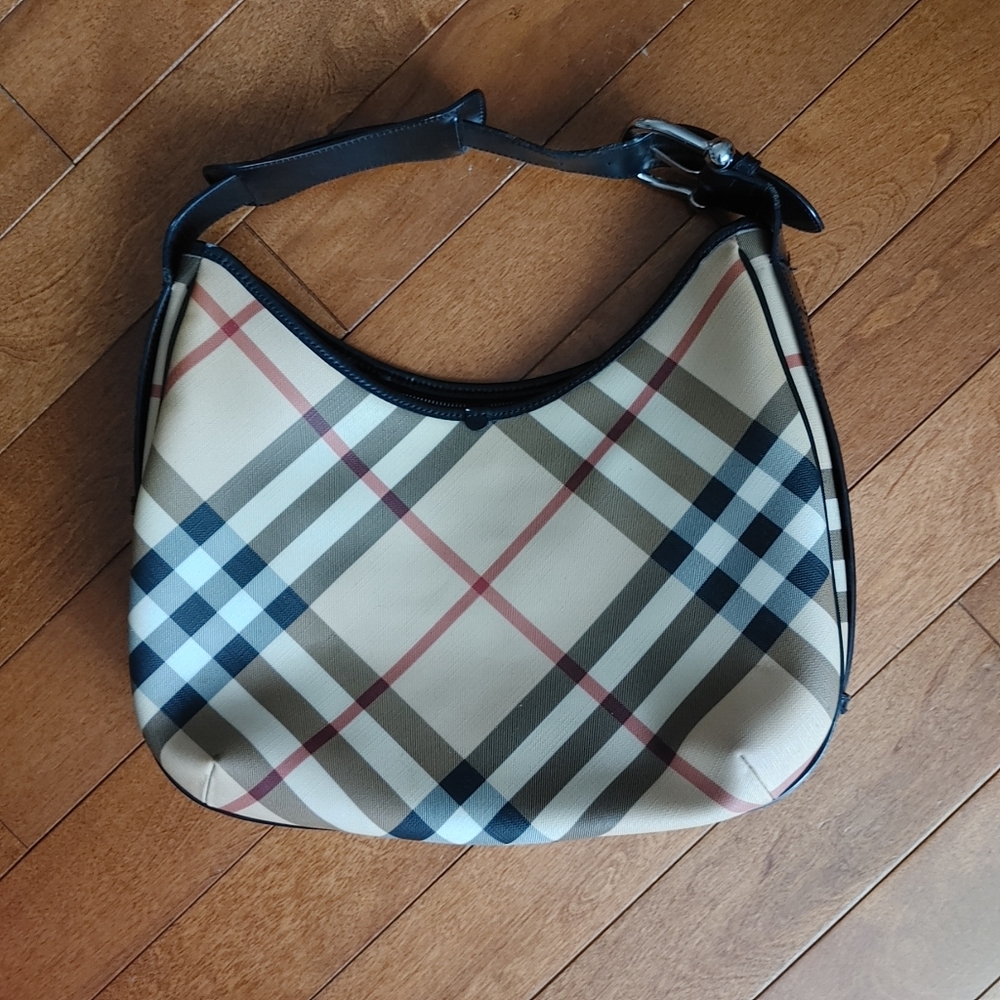 Burberry Beige Checkered Women's Bag